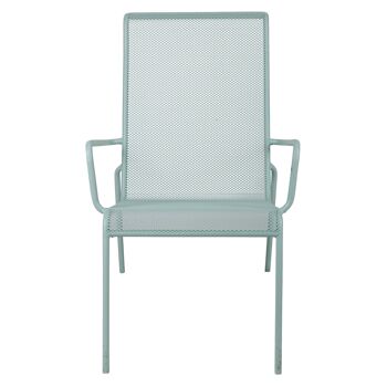 Dmora Chaise en métal, coloris vert, 57 x 75 x 90 cm 3