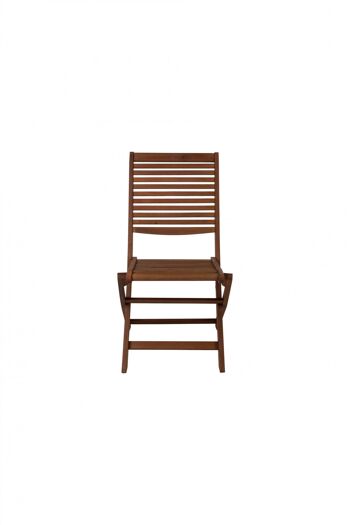 Dmora Chaise pliante en bois, coloris marron, 49 x 64 x 94 cm 3
