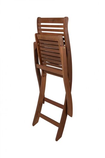 Dmora Chaise pliante en bois, coloris marron, 49 x 64 x 94 cm 6