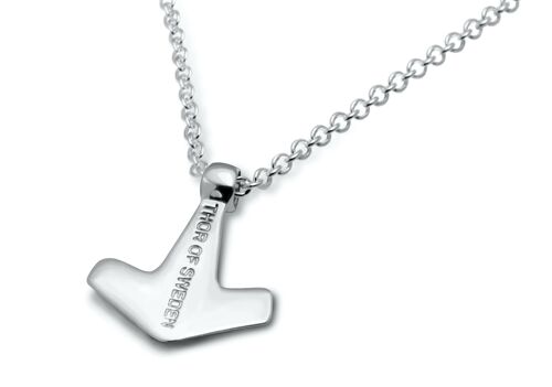 Thor - Hammer Necklace Silver (One Size)