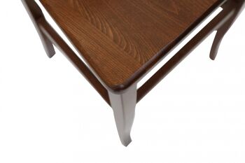 Dmora Lot de 2 chaises pour salon ou cuisine, style campagnard, bois de hêtre massif, cm 45x45h91, couleur marron 2