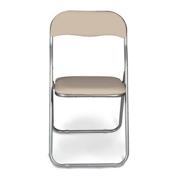 Dmora Ensemble de quatre chaises pliantes, couleur blanche, Mesures 43 x 47 x 78 cm 2