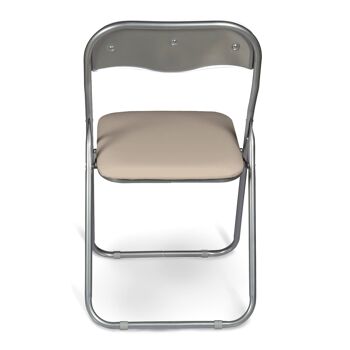 Dmora Ensemble de quatre chaises pliantes, couleur blanche, Mesures 43 x 47 x 78 cm 5