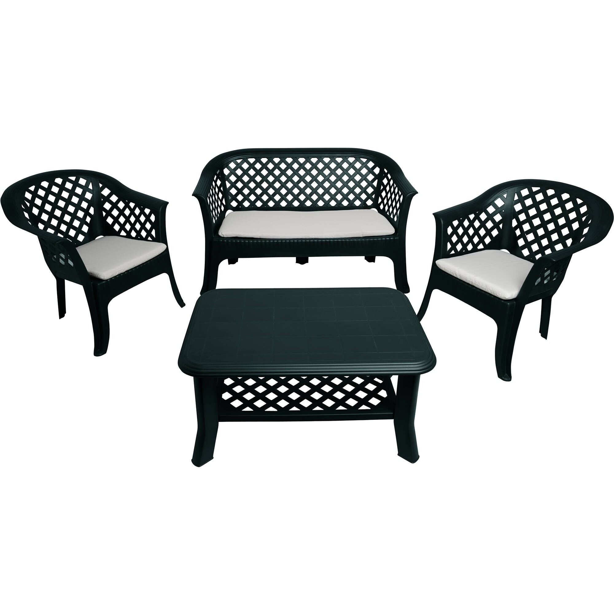 Buy wholesale Dmora Outdoor lounge set Brescia, Garden set with 2
