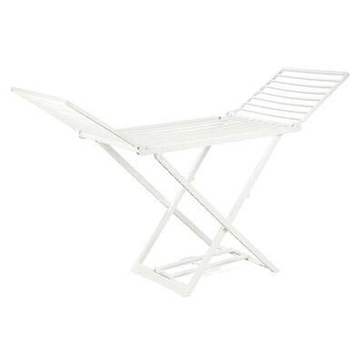 Dmora Stendibiancheria pieghevole, Made in Italy, 194 x 58 x 108 cm, color Bianco