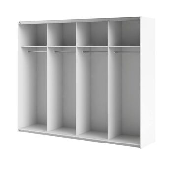 Dmora Structure pour armoire, couleur blanche, 242,7 x 200 x 59 cm 5