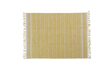 Tapis moderne Dmora Alabama, style kilim, 100% coton, beige, 170x110cm 1