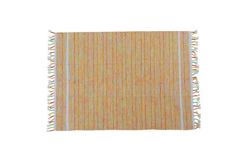 Dmora Tappeto moderno Alabama, stile kilim, 100% cotone, multicoloree, 170x110cm