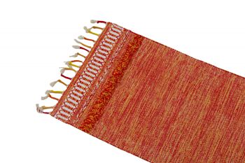Tapis moderne Dmora Boston, style kilim, 100% coton, orange, 180x60cm 2