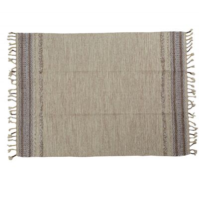 Dmora Tappeto moderno boston, stile kilim, 100% cotone, beige, 110x60cm