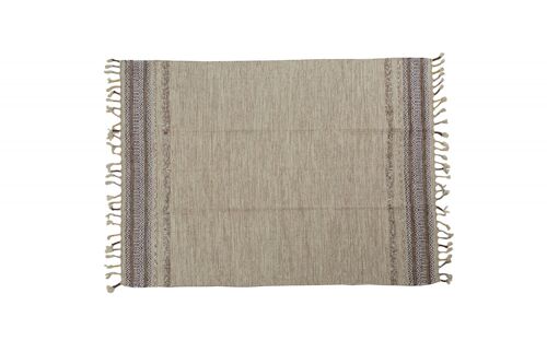 Dmora Tappeto moderno boston, stile kilim, 100% cotone, beige, 170x110cm