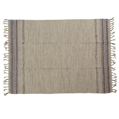 Dmora Tappeto moderno boston, stile kilim, 100% cotone, beige, 170x110cm