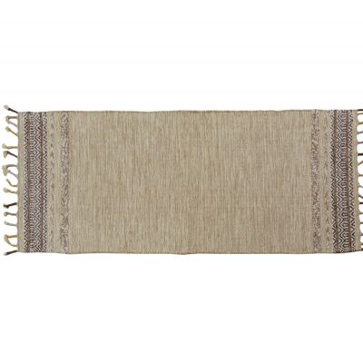 Dmora Tappeto moderno boston, stile kilim, 100% cotone, beige, 180x60cm