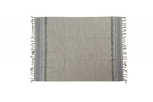 Dmora Tappeto moderno boston, stile kilim, 100% cotone, grigio, 110x60cm
