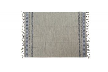 Tapis moderne Dmora Boston, style kilim, 100% coton, gris, 110x60cm 1