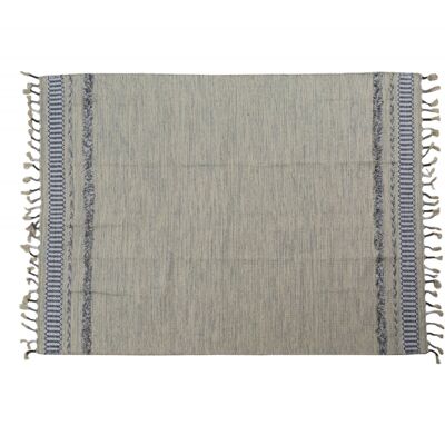 Dmora Tappeto moderno boston, stile kilim, 100% cotone, grigio, 110x60cm