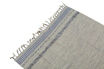 Tapis moderne Dmora Boston, style kilim, 100% coton, gris, 110x60cm 2