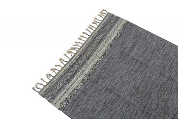 Tapis moderne Dmora Boston, style kilim, 100% coton, noir, 230x160cm 2