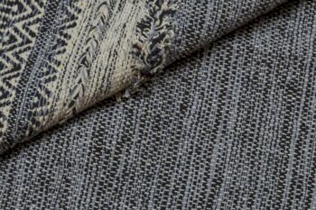 Tapis moderne Dmora Boston, style kilim, 100% coton, noir, 230x160cm 4