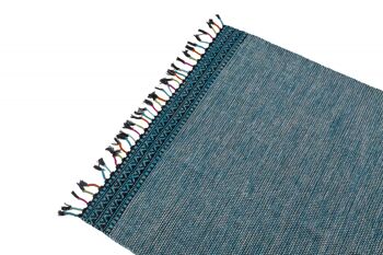 Tapis moderne Dmora Dallas, style kilim, 100% coton, bleu, 230x160cm 2
