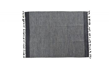 Tapis moderne Dmora Dallas, style kilim, 100% coton, gris, 230x160cm 1