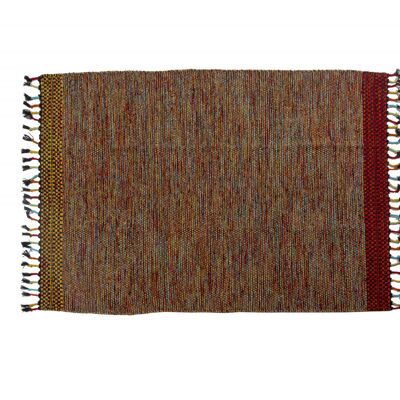 Dmora Tappeto moderno Dallas, stile kilim, 100% cotone, multicoloree, 200x140cm