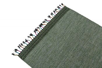 Tapis moderne Dmora Dallas, style kilim, 100% coton, vert, 170x110cm 2