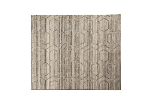 Dmora Tappeto moderno Detroit, stile kilim, 100% cotone, grigio, 240x170cm