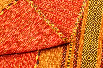 Tapis moderne Dmora Kansas, style kilim, 100% coton, orange, 90x60cm 3