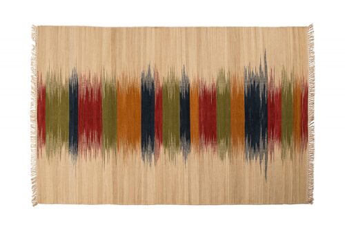 Dmora Tappeto moderno Miami, stile kilim, 100% cotone, multicoloree, 240x170cm