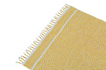 Tapis moderne Dmora Ontario, style kilim, 100% coton, beige, 200x140cm 2