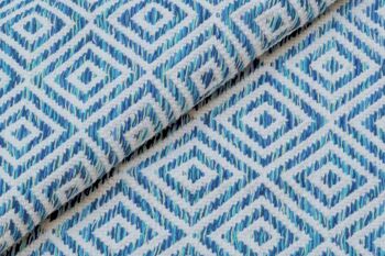Tapis Dmora Modern Ontario, style kilim, 100% coton, bleu, 170x110cm 4