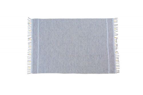 Dmora Tappeto moderno Ontario, stile kilim, 100% cotone, grigio, 170x110cm