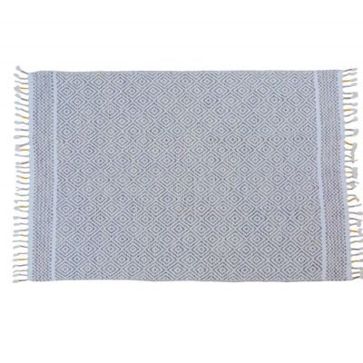 Dmora Tappeto moderno Ontario, stile kilim, 100% cotone, grigio, 170x110cm
