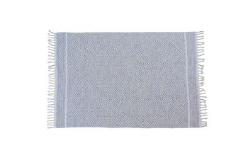 Tapis moderne Dmora Ontario, style kilim, 100% coton, gris, 230x160cm 1