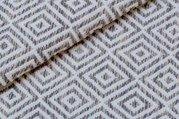 Tapis moderne Dmora Ontario, style kilim, 100% coton, gris, 230x160cm 3