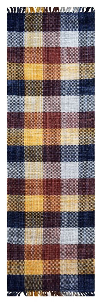 Dmora Tapis sacramento moderne, style kilim, 100% coton, orange, 180x60cm 1