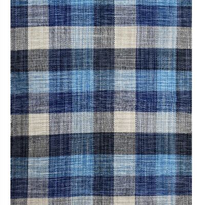 Dmora Tappeto moderno sacramento, stile kilim, 100% cotone, blu, 200x140cm