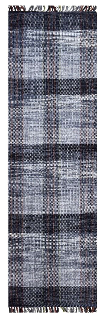 Dmora Tapis sacramento moderne, style kilim, 100% coton, gris, 180x60cm 1