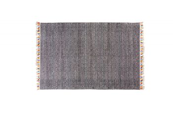Tapis moderne Dmora Texas, style kilim, 100% coton, noir, 110x60cm 1