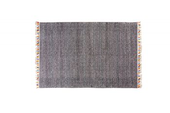 Tapis moderne Dmora Texas, style kilim, 100% coton, noir, 200x140cm 1