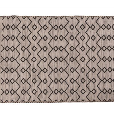 Dmora Tappeto moderno Toronto, stile kilim, 100% cotone, beige, 230x160cm