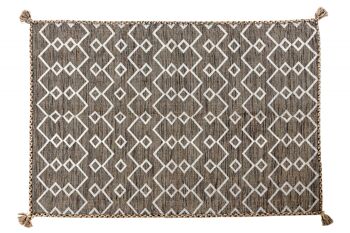 Tapis moderne Dmora Toronto, style kilim, 100% coton, marron, 110x60cm 1