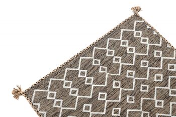 Tapis moderne Dmora Toronto, style kilim, 100% coton, marron, 110x60cm 2