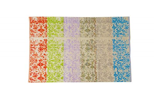 Dmora Tappeto moderno Utah, stile kilim, 100% cotone, multicoloree, 200x140cm