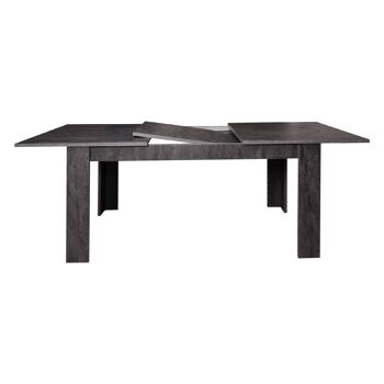 Table extensible Dmora Albatera, Table à manger extensible, Console polyvalente avec rallonges, Cm 160x88h75, Ash Grey 6