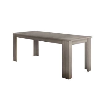 Table de salle à manger extensible Dmora, Made in Italy, Table moderne avec rallonges, Console extensible, cm 140/190x90h75, Orme nacré 2