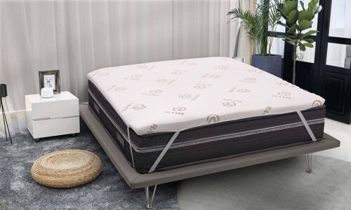 Buy wholesale Dmora Lucilla double topper, Topper renews mattress with  removable cover in Memory Foam and Copper fibers, 100% Made in Italy,  Anti-mite and Hypoallergenic, cm 160x190 h5