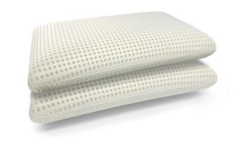 Dmora Aquario carré et demi-topper, avec oreiller, renouvellement du matelas en mousse à mémoire de forme, 100% Made in Italy, hypoallergénique et respirant, Cm 120x190h5 6