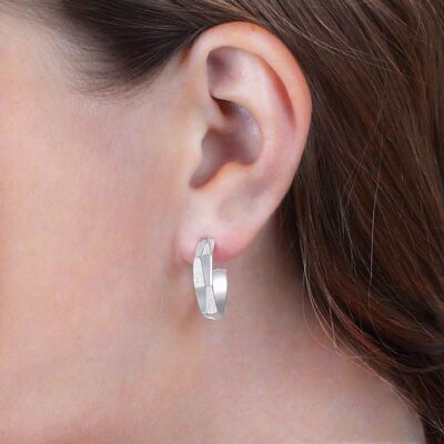 Arktik - Arktis - Earring - Hoop - Sterling Silver - Pair